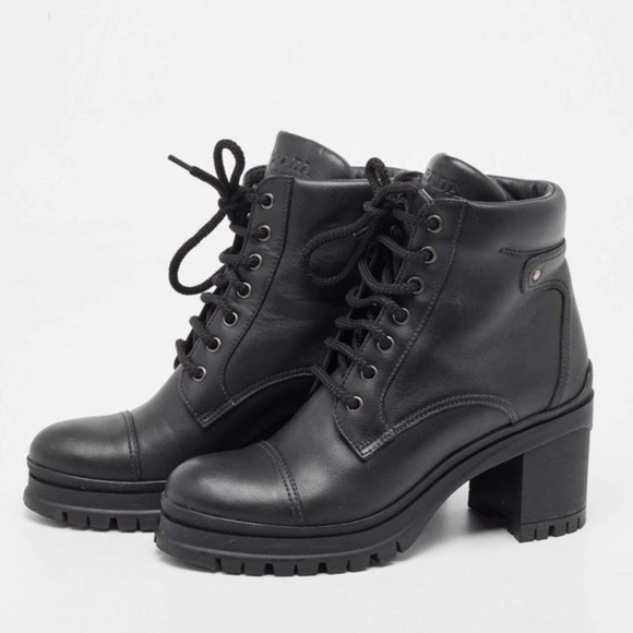 Prada Shoes - PRADA Leather ankle boots